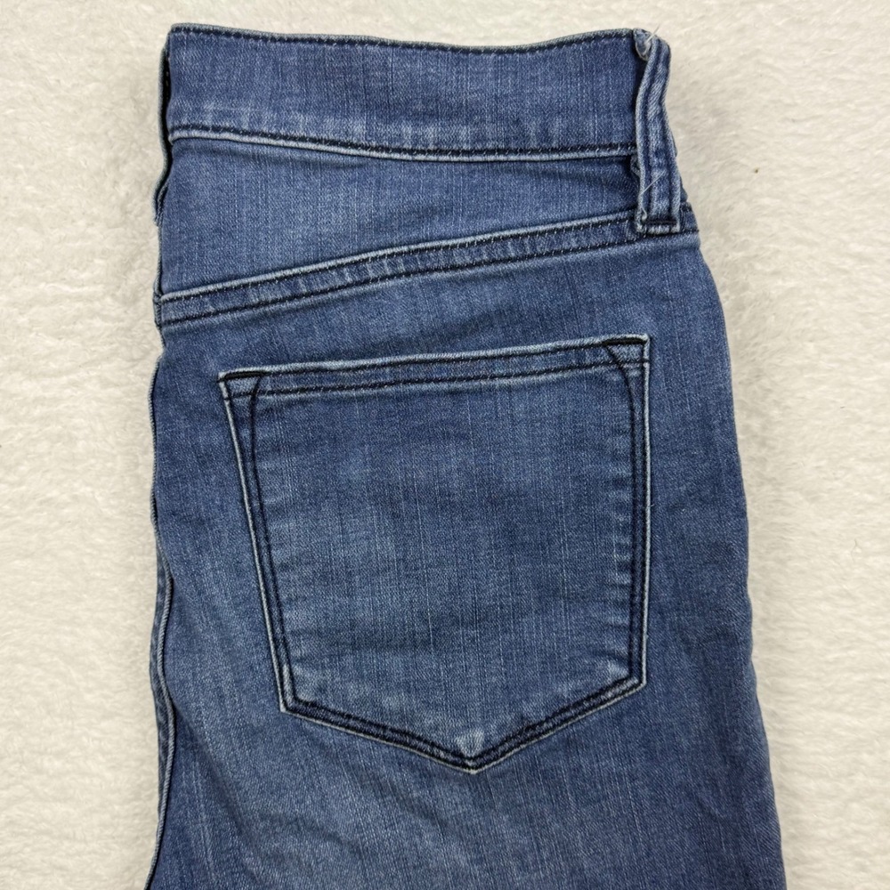 J.Crew Stretch Skinny Jeans Distressed Denim Blue Casual Women's‎ Size 28